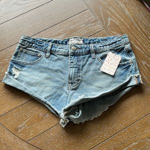Free People Jean Shorts